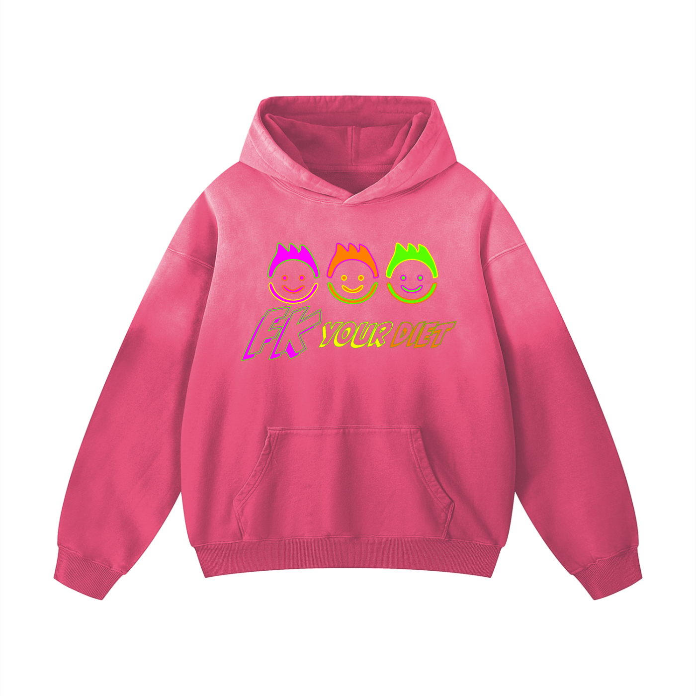 Full Belly Smiley - Heavy Hoodie
