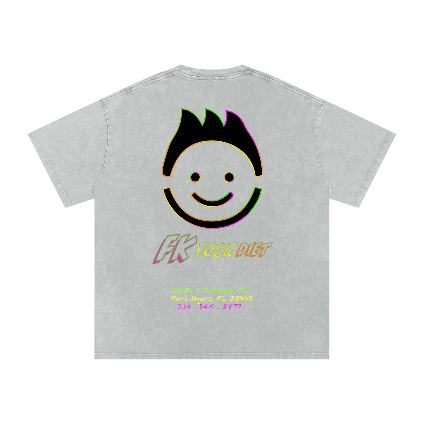 "Meals that make you glow" - Oversize Tee