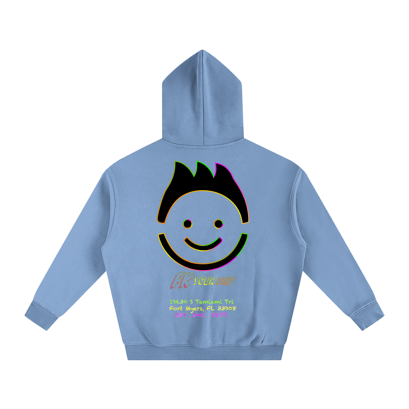 “Meals that make you glow” - Oversize Fleeced Hoodie
