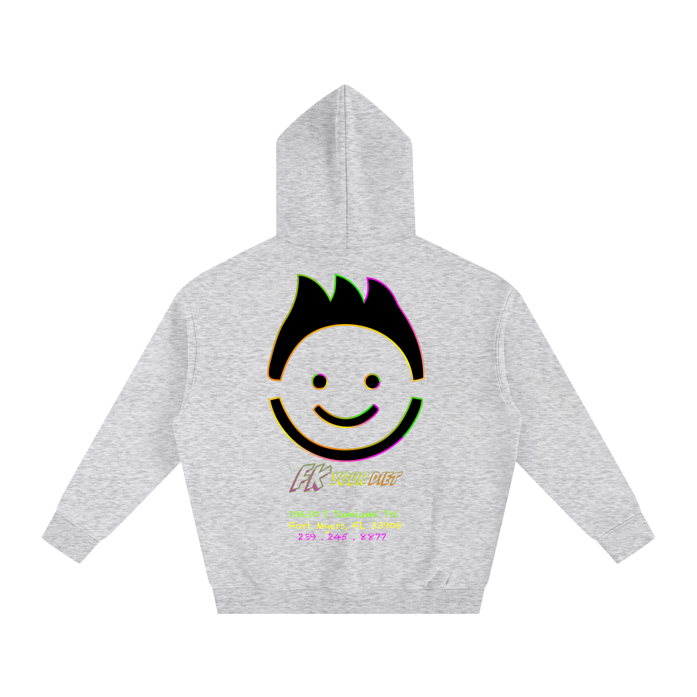 “Meals that make you glow” - Oversize Fleeced Hoodie