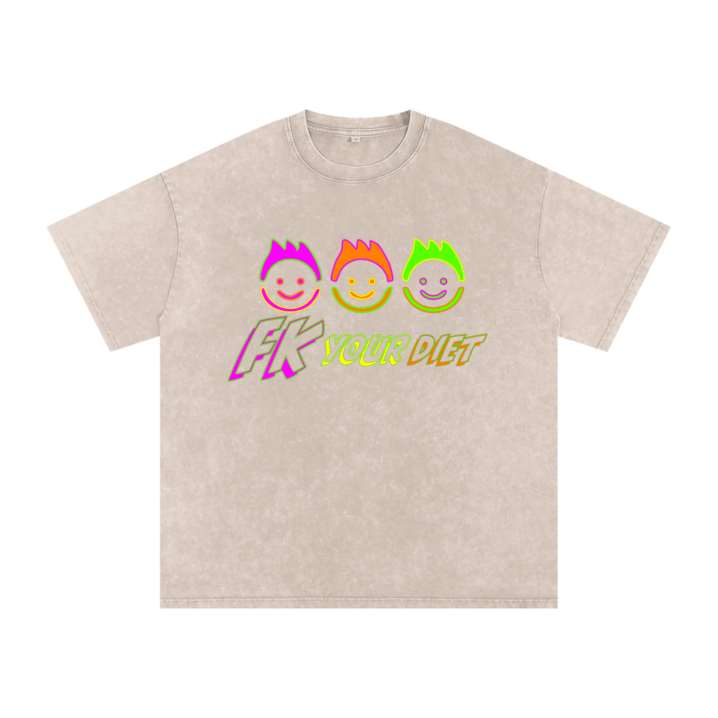 Full-Belly Smiley - Oversize Tee