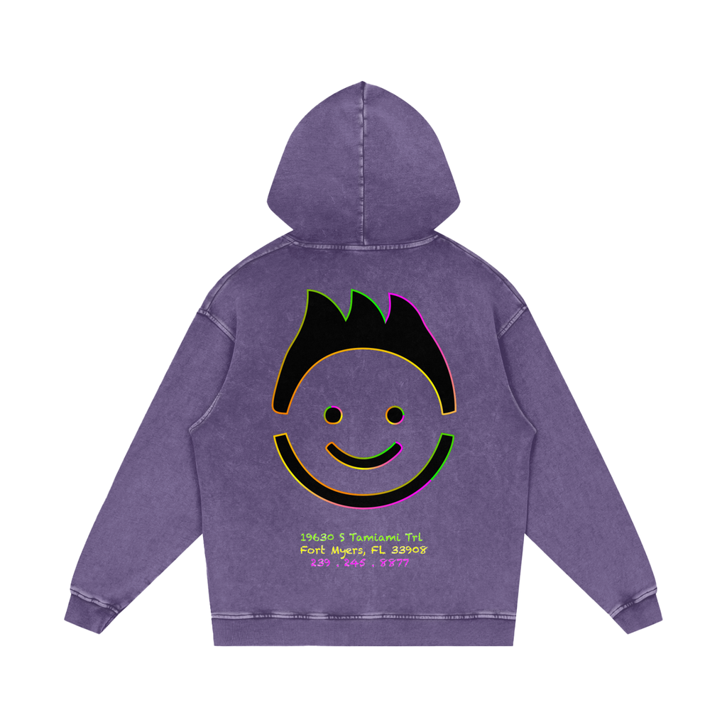 “Meals that make you glow” - Snow Washed Loose Hoodie