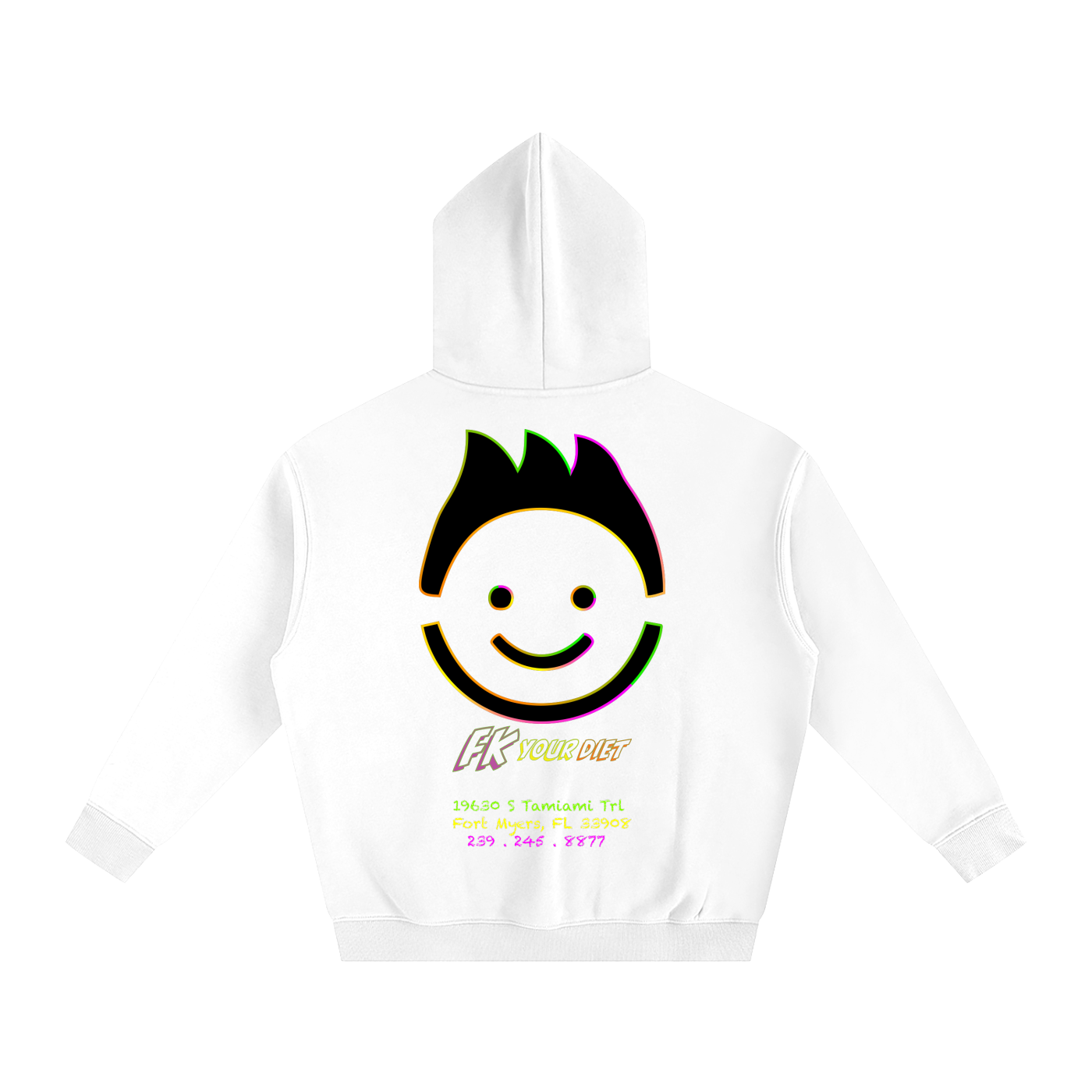 “Meals that make you glow” - Oversize Fleeced Hoodie