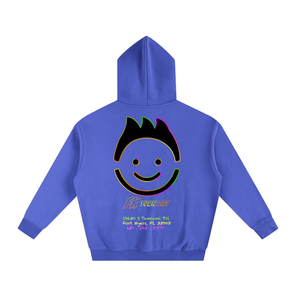 “Meals that make you glow” - Oversize Fleeced Hoodie