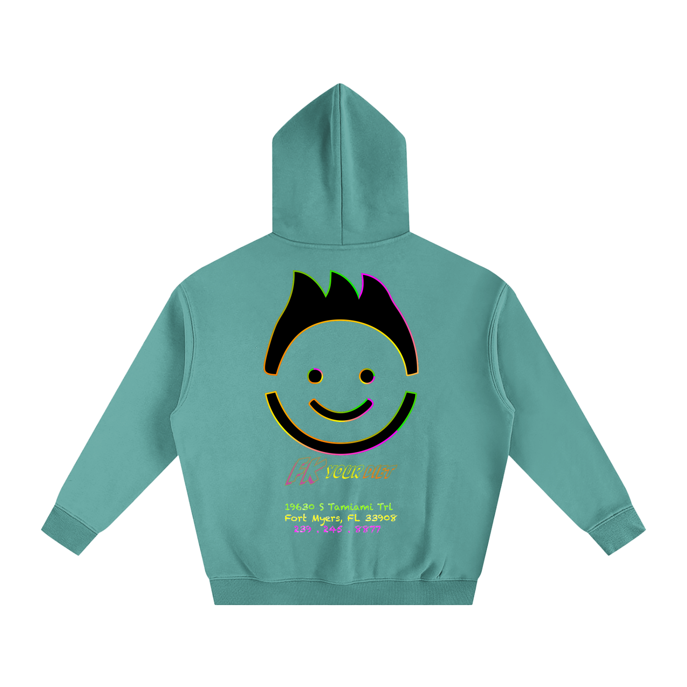 “Meals that make you glow” - Oversize Fleeced Hoodie