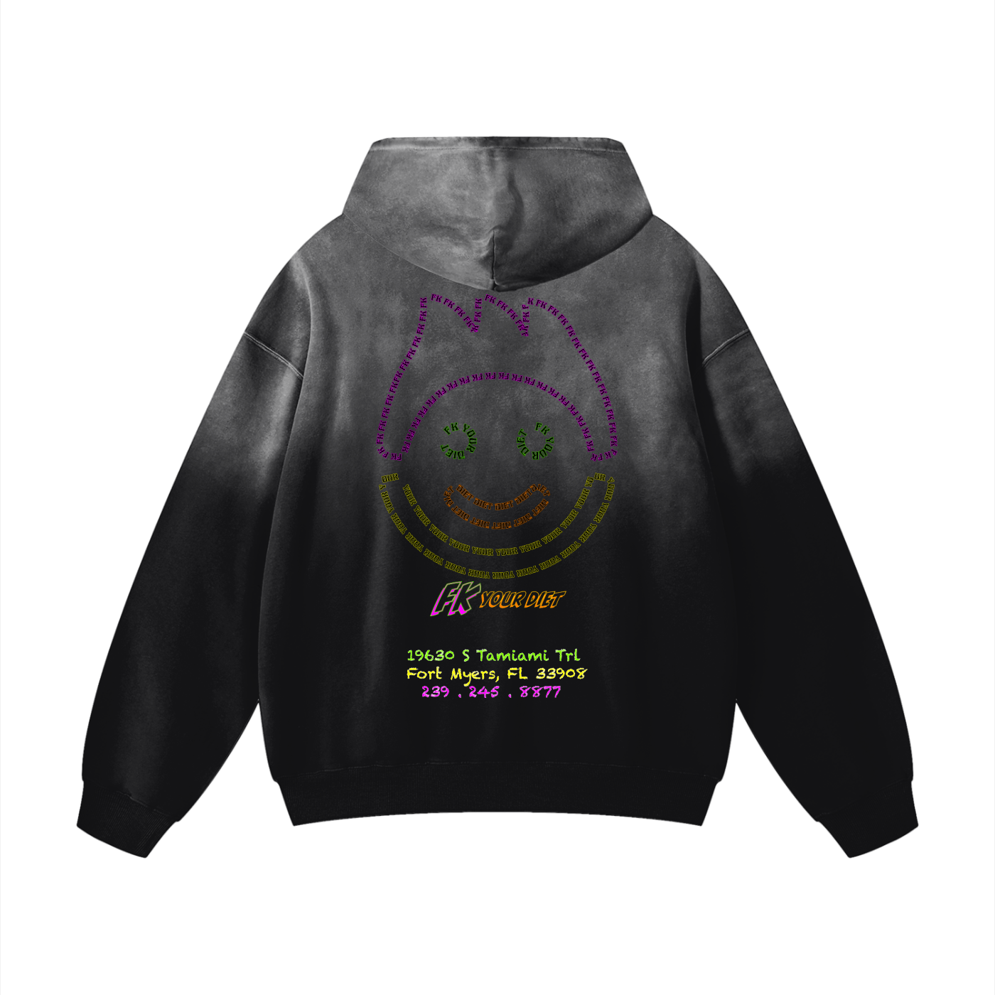 Full Belly Smiley - Heavy Hoodie