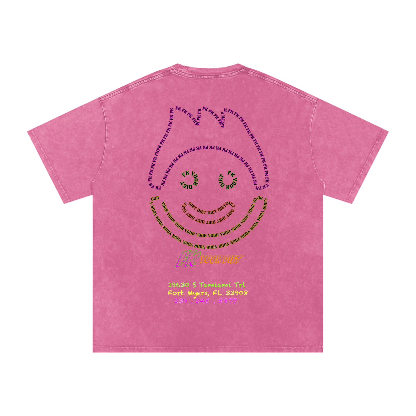 Full-Belly Smiley - Oversize Tee