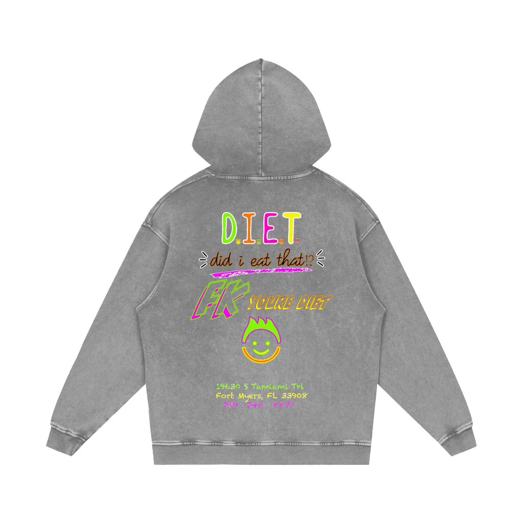 “Did I Eat THAT!?” - Snow Washed Loose Hoodie