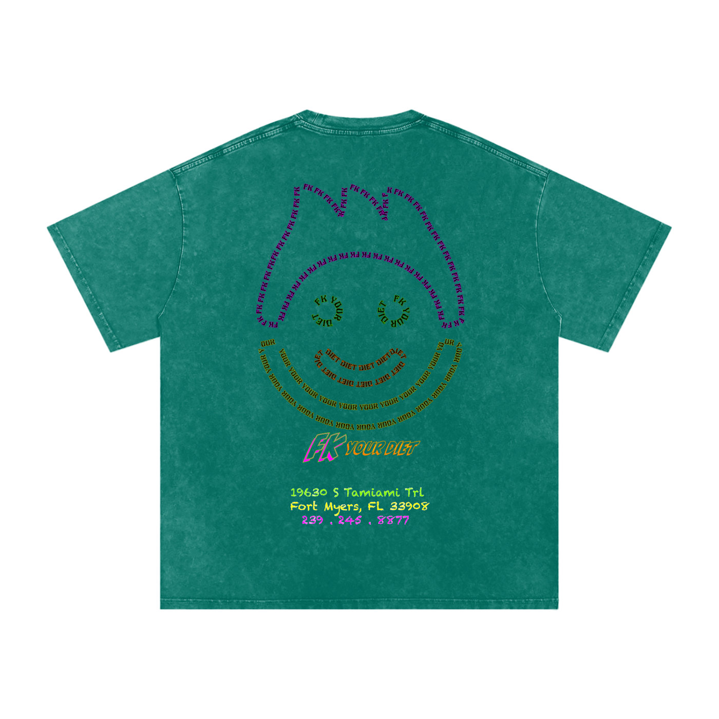 Full-Belly Smiley - Oversize Tee