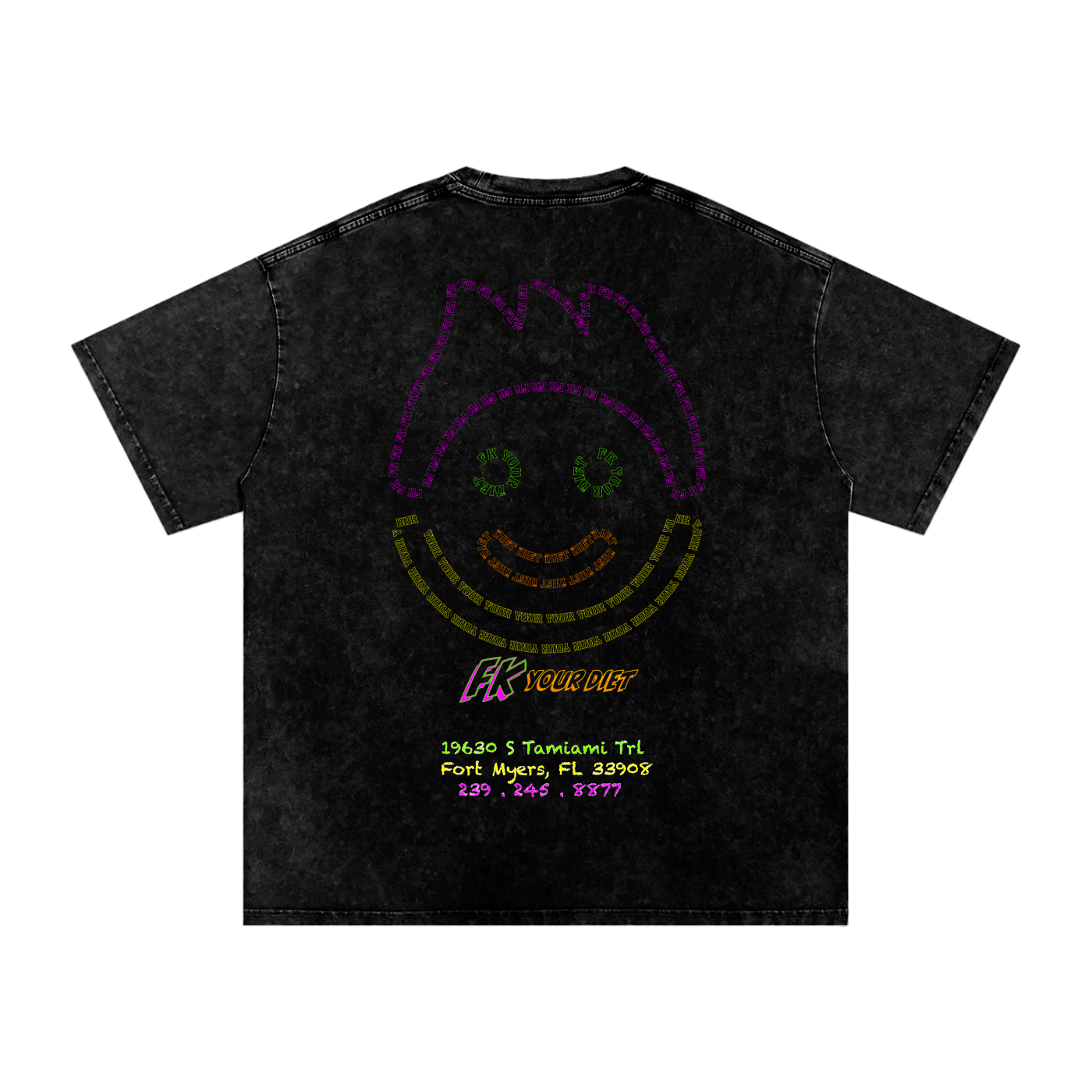 Full-Belly Smiley - Oversize Tee