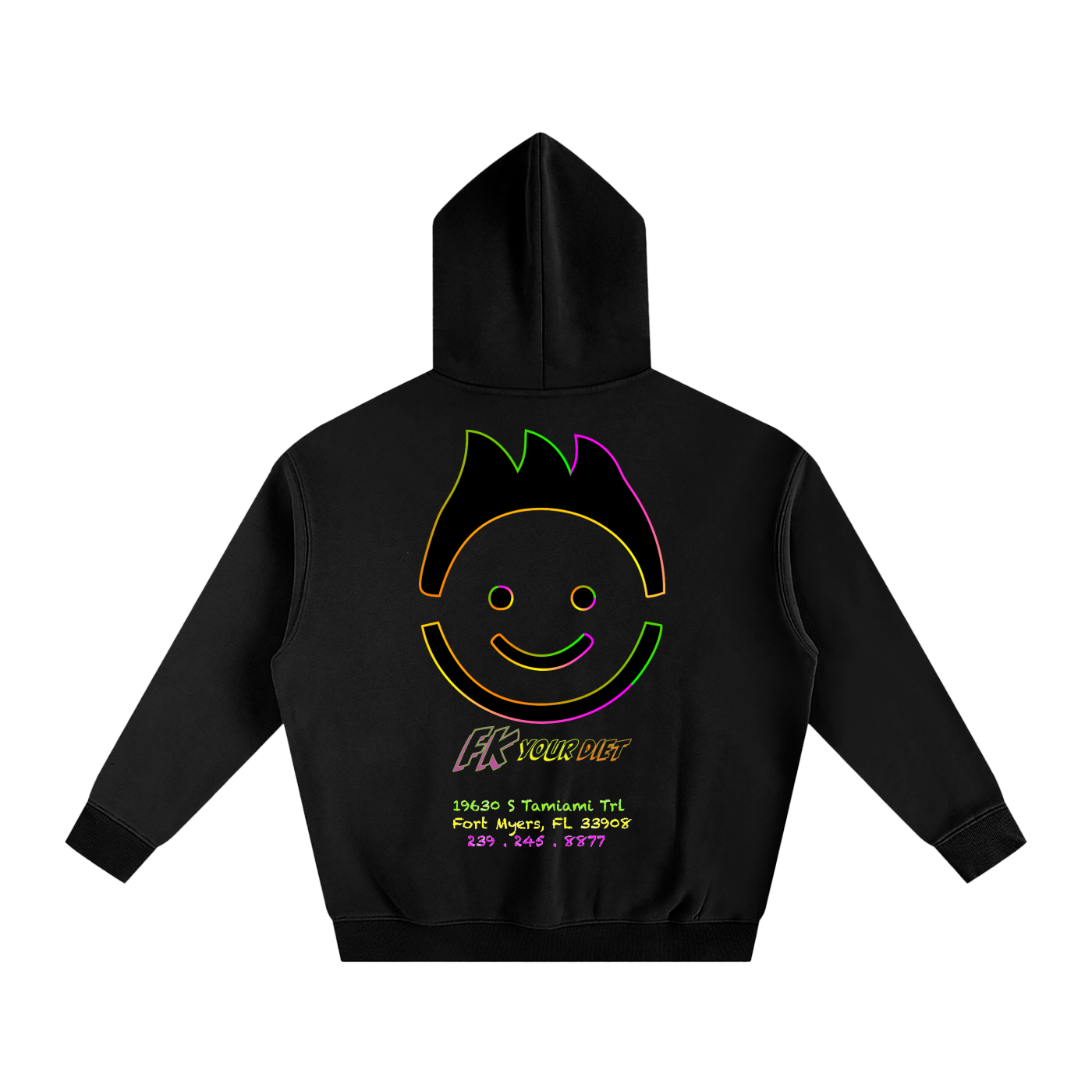 “Meals that make you glow” - Oversize Fleeced Hoodie