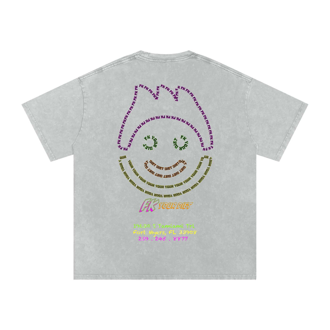Full-Belly Smiley - Oversize Tee