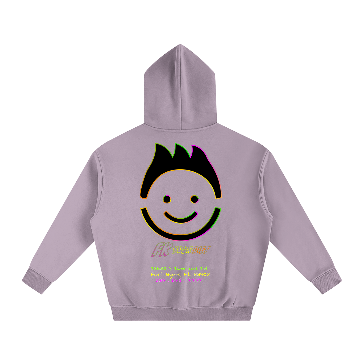 “Meals that make you glow” - Oversize Fleeced Hoodie