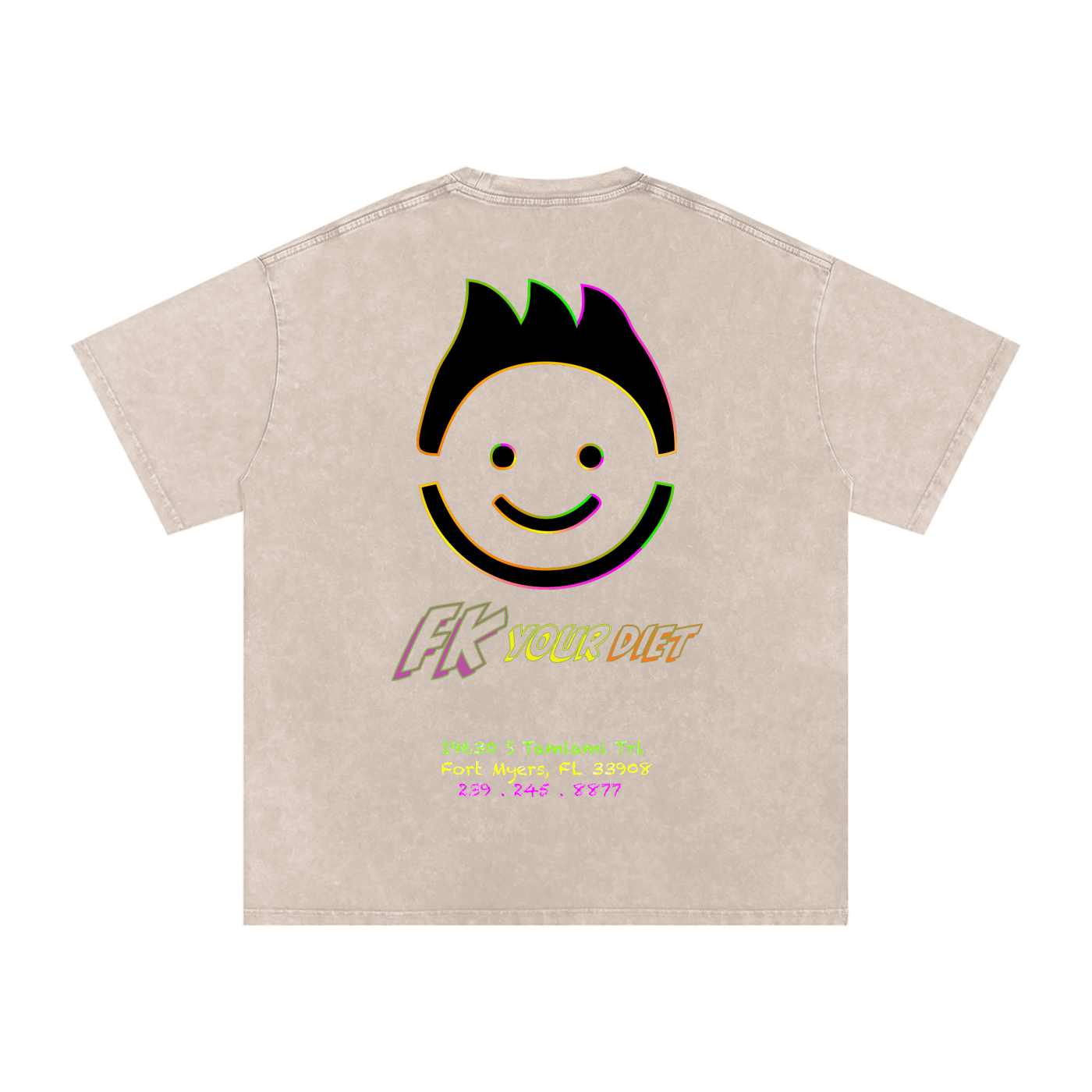 "Meals that make you glow" - Oversize Tee