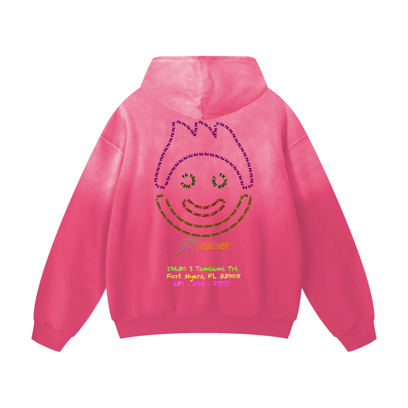 Full Belly Smiley - Heavy Hoodie