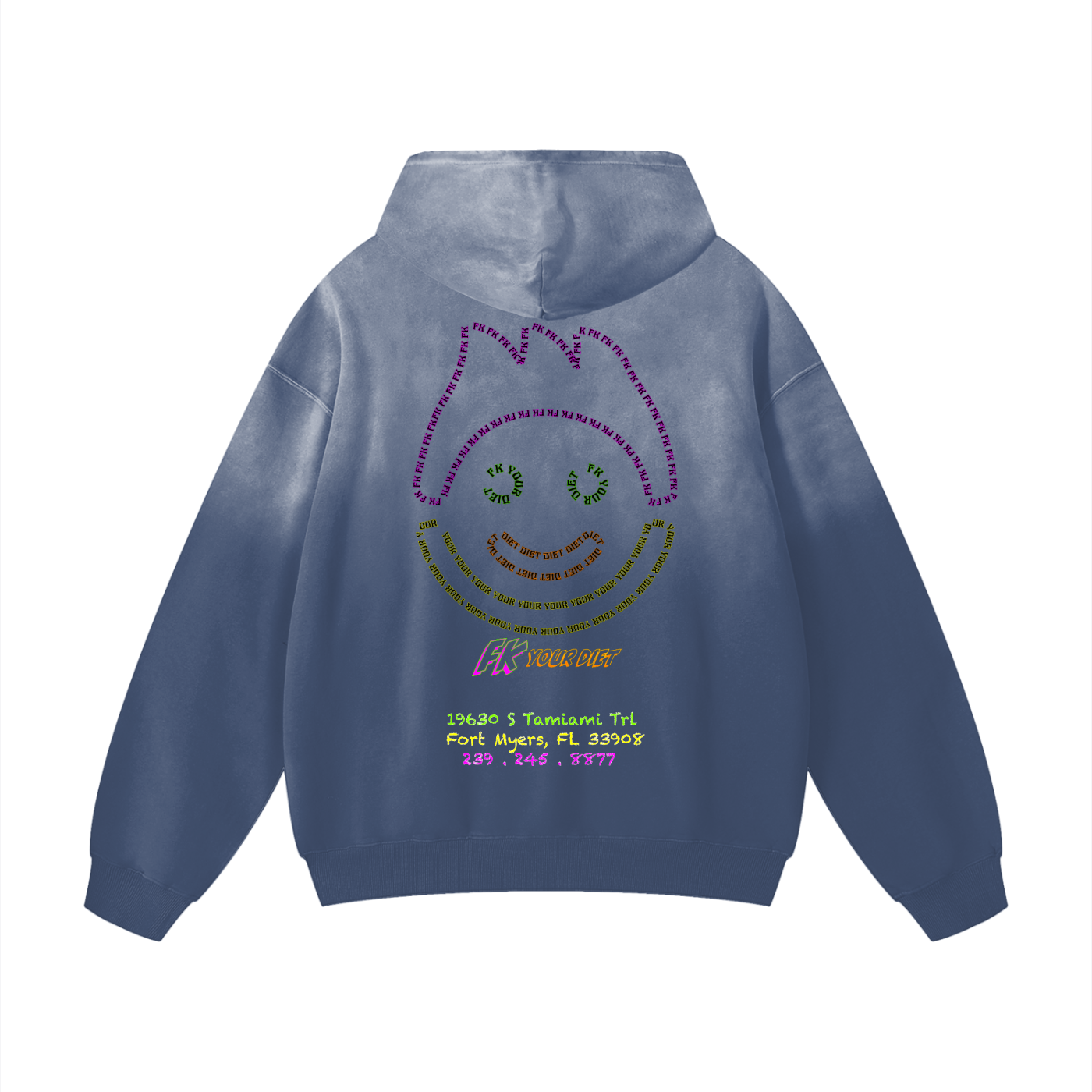 Full Belly Smiley - Heavy Hoodie