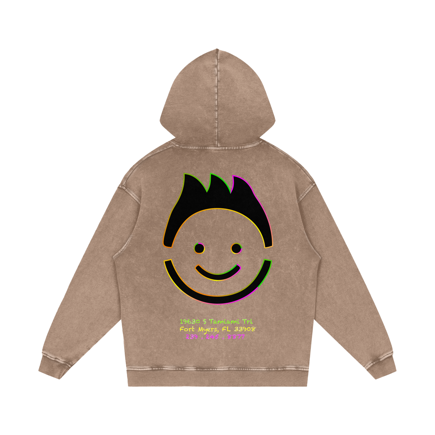 “Meals that make you glow” - Snow Washed Loose Hoodie