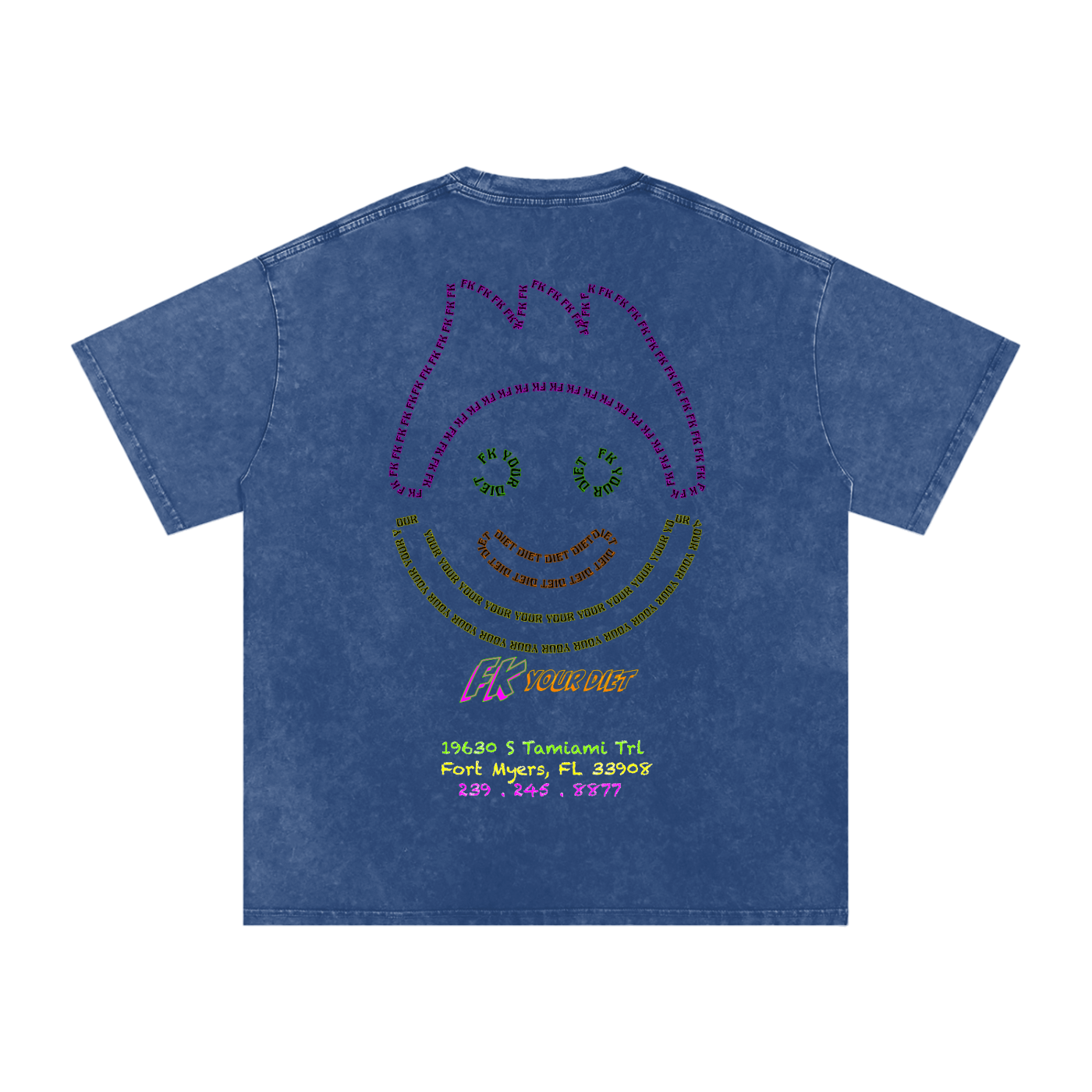 Full-Belly Smiley - Oversize Tee