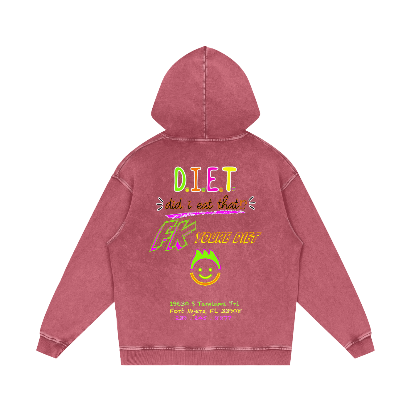 “Did I Eat THAT!?” - Snow Washed Loose Hoodie