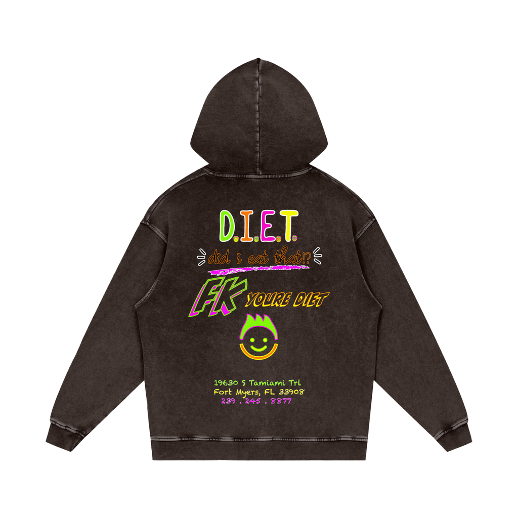 “Did I Eat THAT!?” - Snow Washed Loose Hoodie