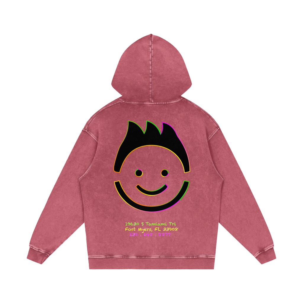 “Meals that make you glow” - Snow Washed Loose Hoodie