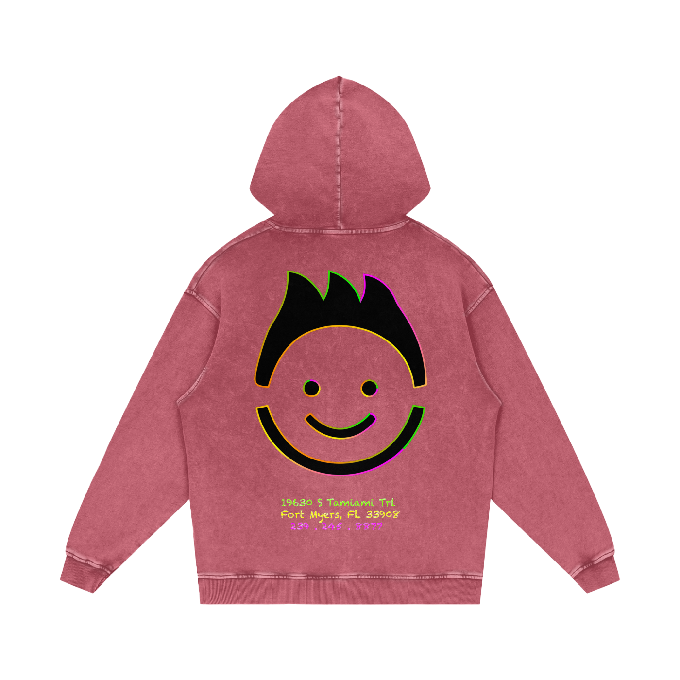 “Meals that make you glow” - Snow Washed Loose Hoodie