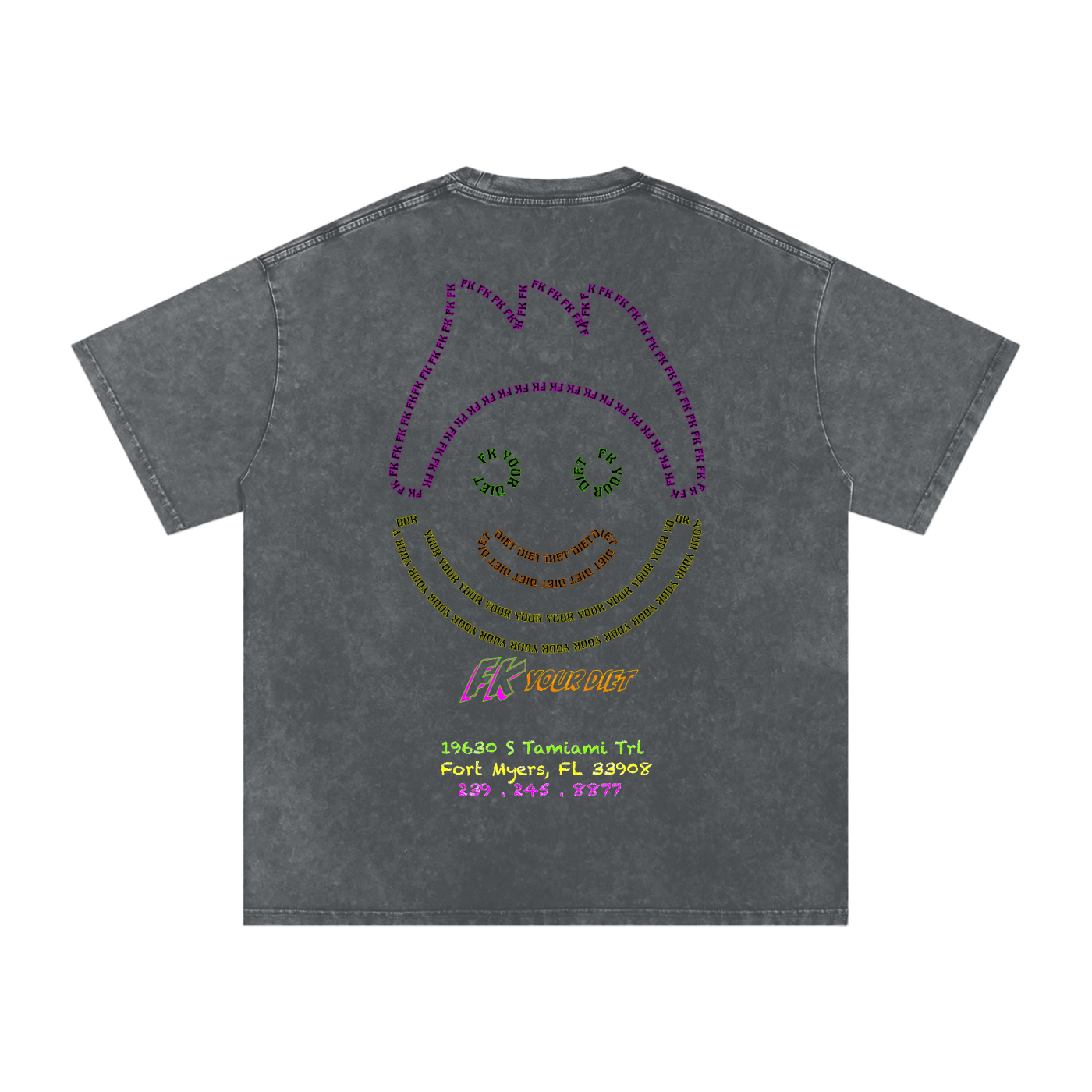 Full-Belly Smiley - Oversize Tee