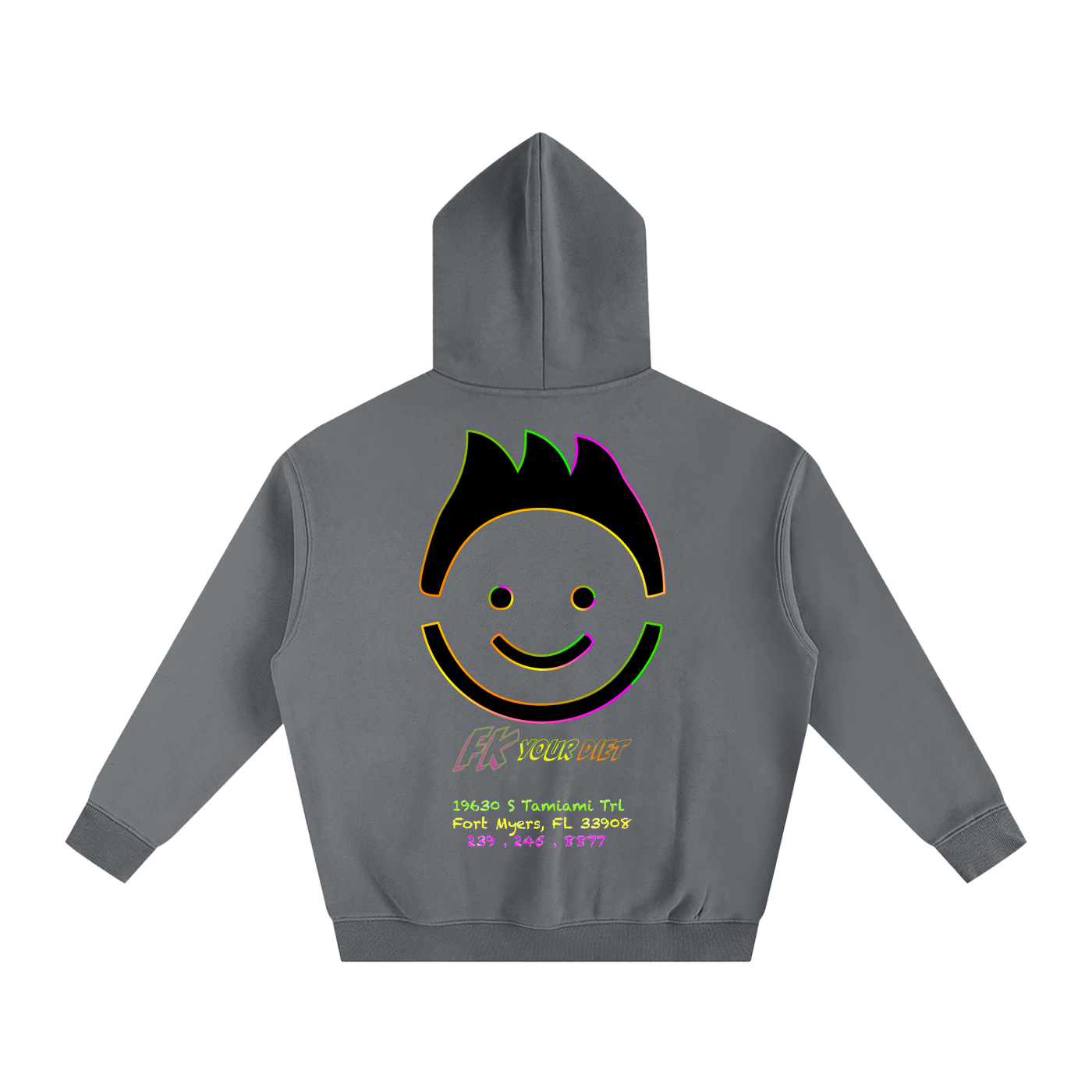 “Meals that make you glow” - Oversize Fleeced Hoodie