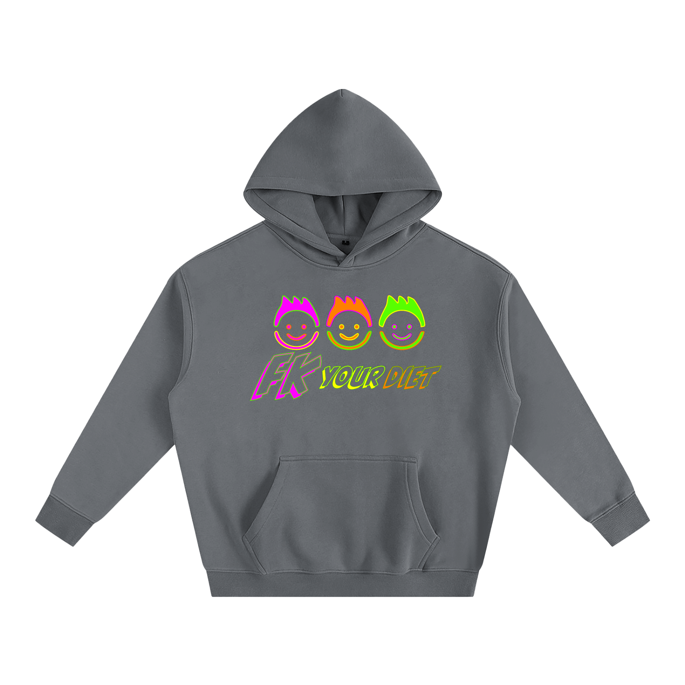 “Meals that make you glow” - Oversize Fleeced Hoodie
