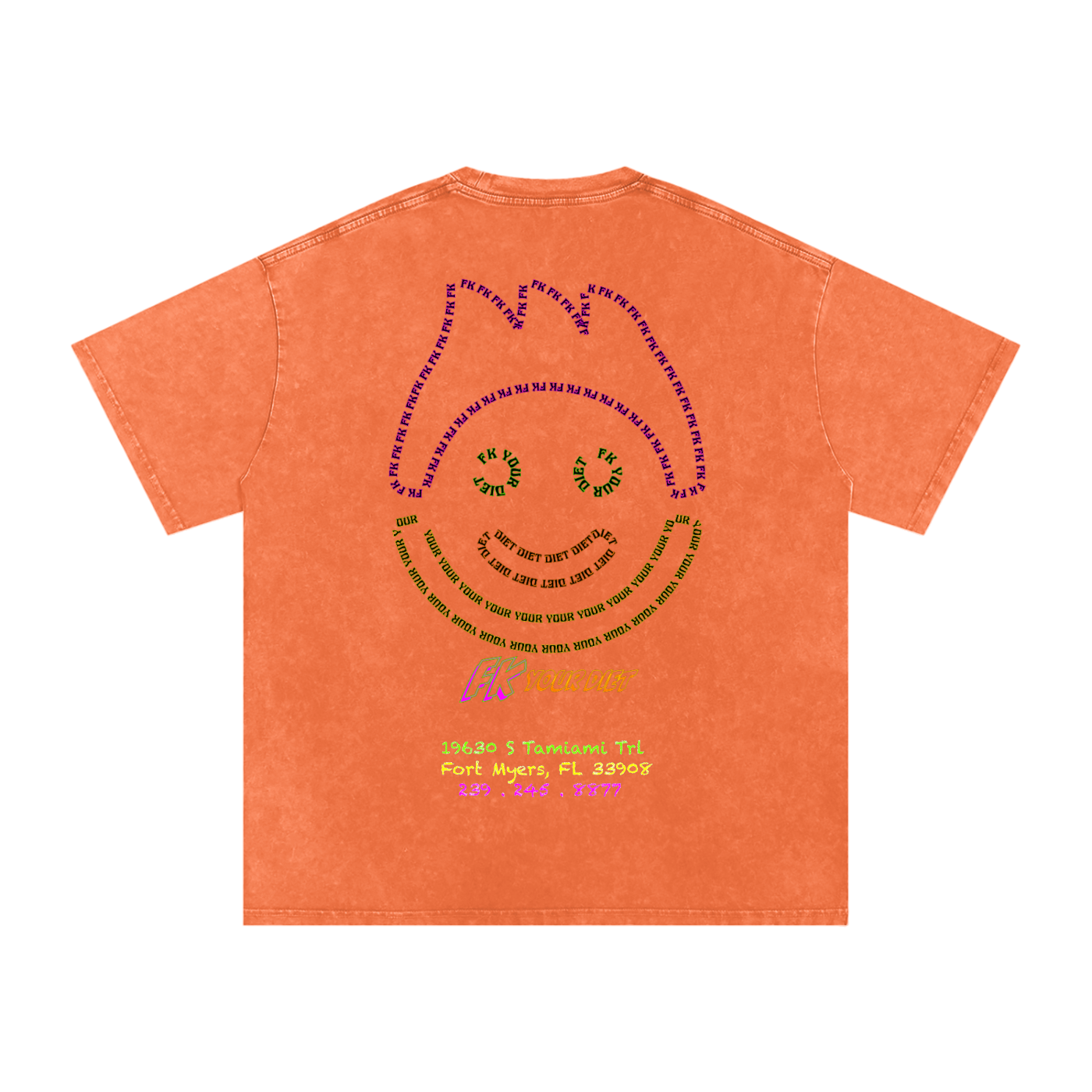 Full-Belly Smiley - Oversize Tee