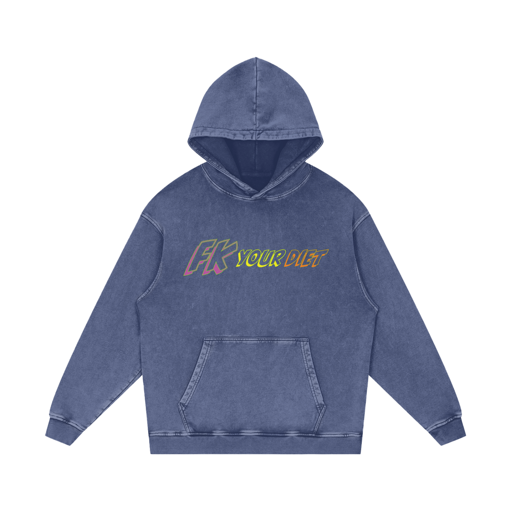 Belly BUSTER - Snow Wash Loose Hoodie