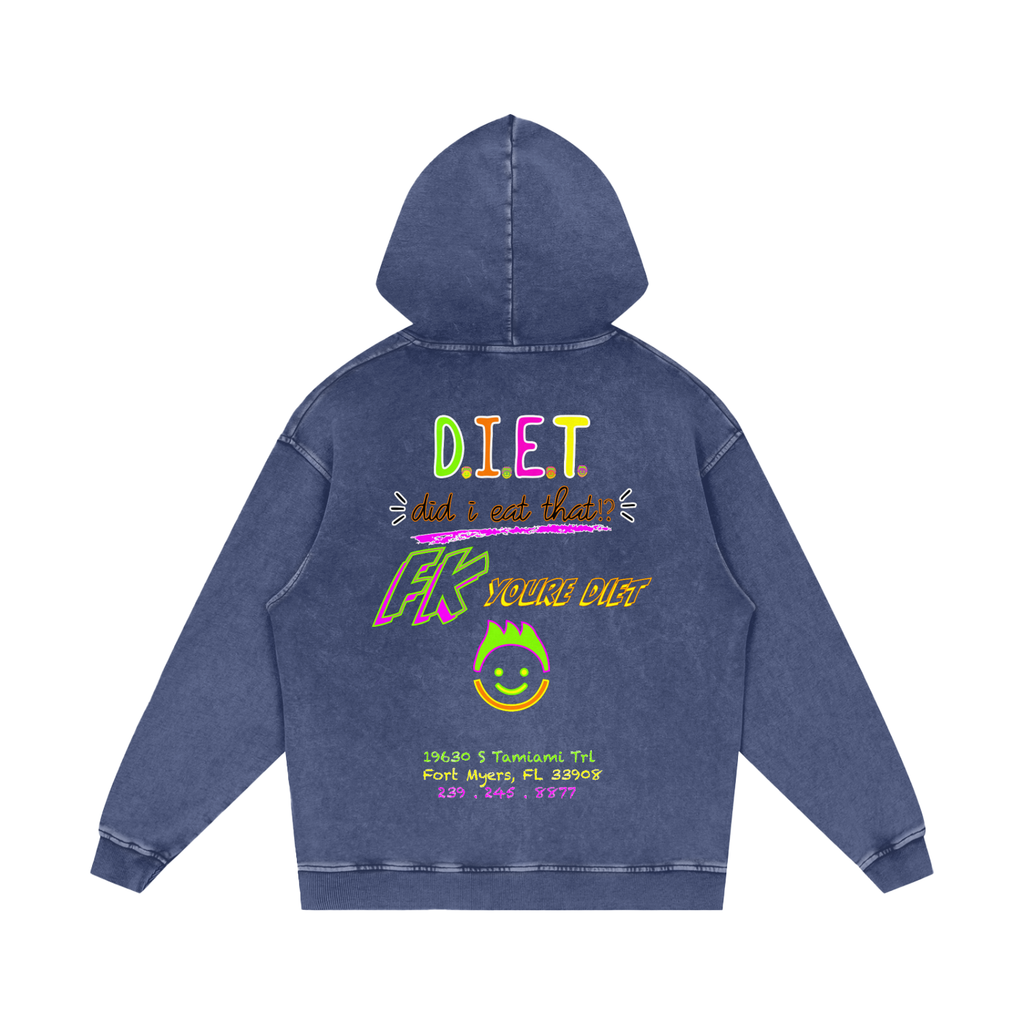 “Did I Eat THAT!?” - Snow Washed Loose Hoodie