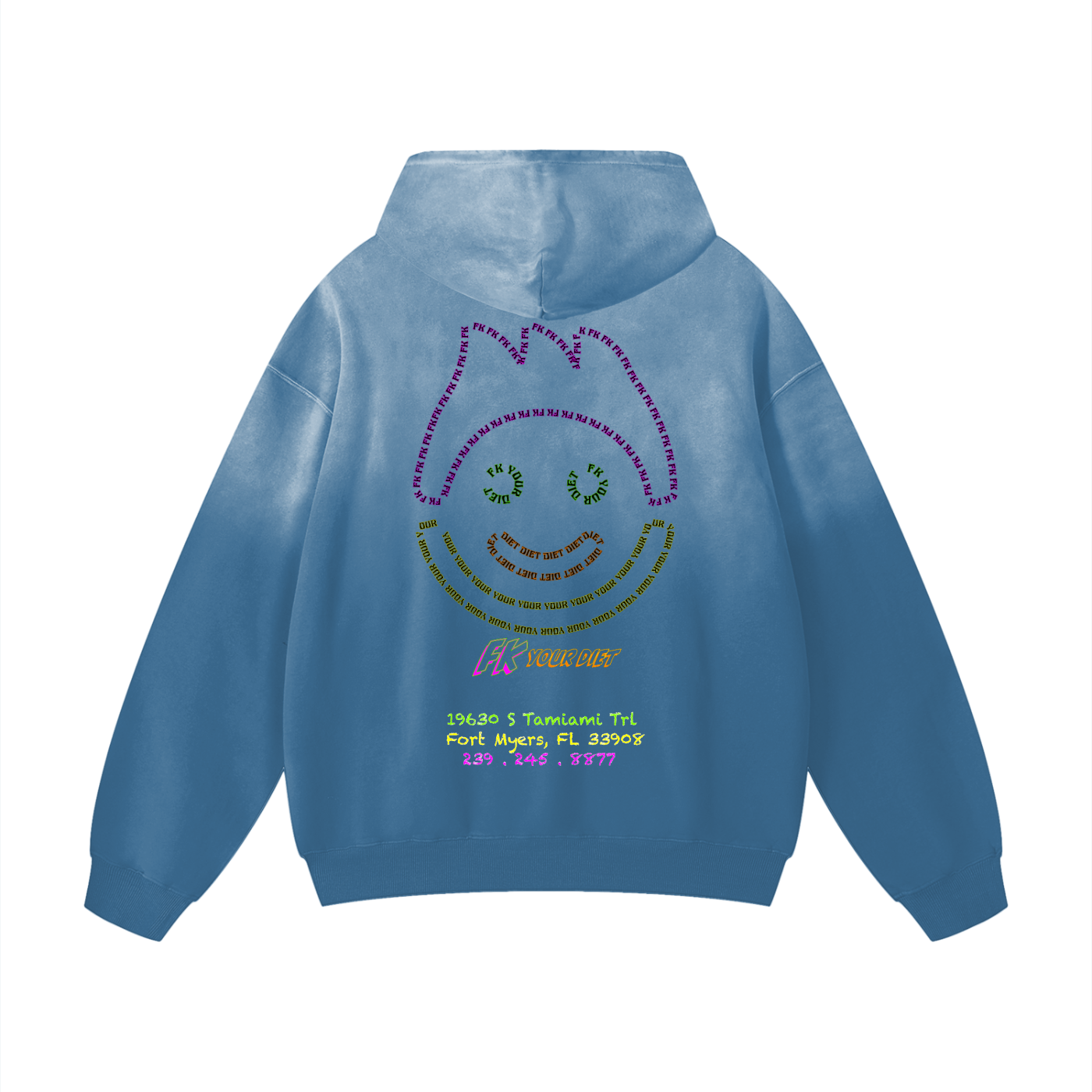 Full Belly Smiley - Heavy Hoodie