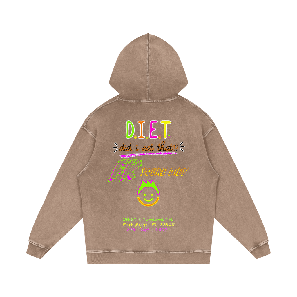 “Did I Eat THAT!?” - Snow Washed Loose Hoodie