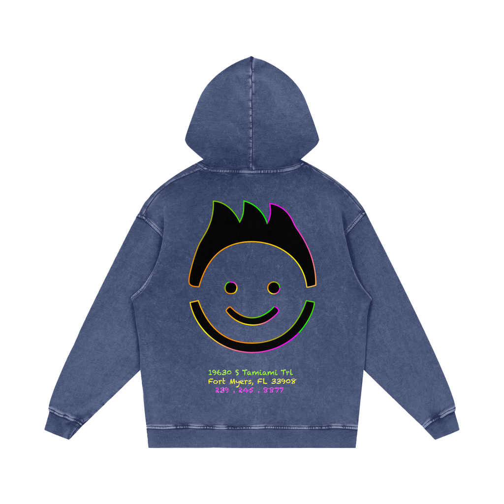 “Meals that make you glow” - Snow Washed Loose Hoodie