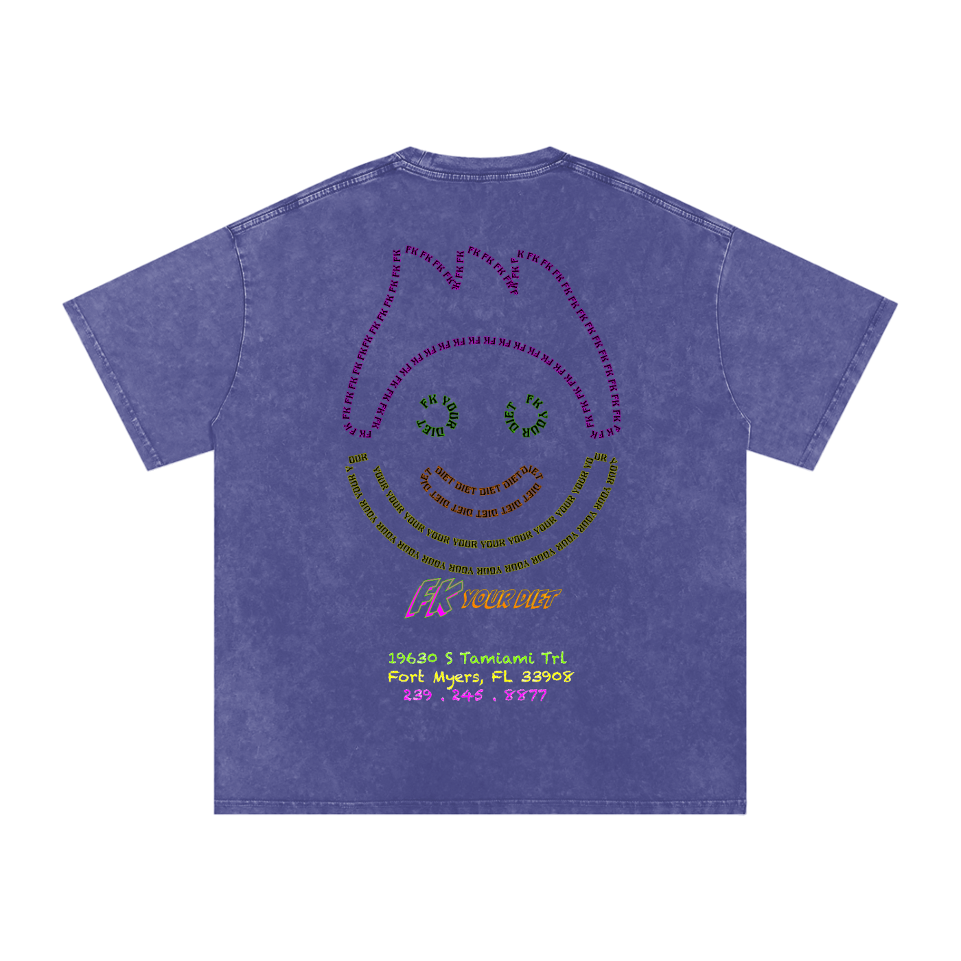 Full-Belly Smiley - Oversize Tee